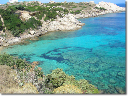 Il mare di gallura visto da un'ocaiolo.