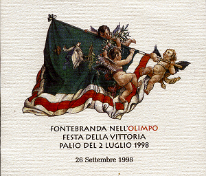 Il biglietto di invito alla festa della vittoria.