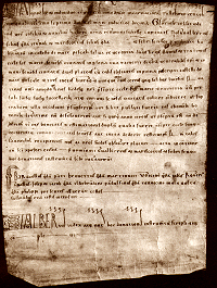 Una promessa di offerta del Cero del 1147.